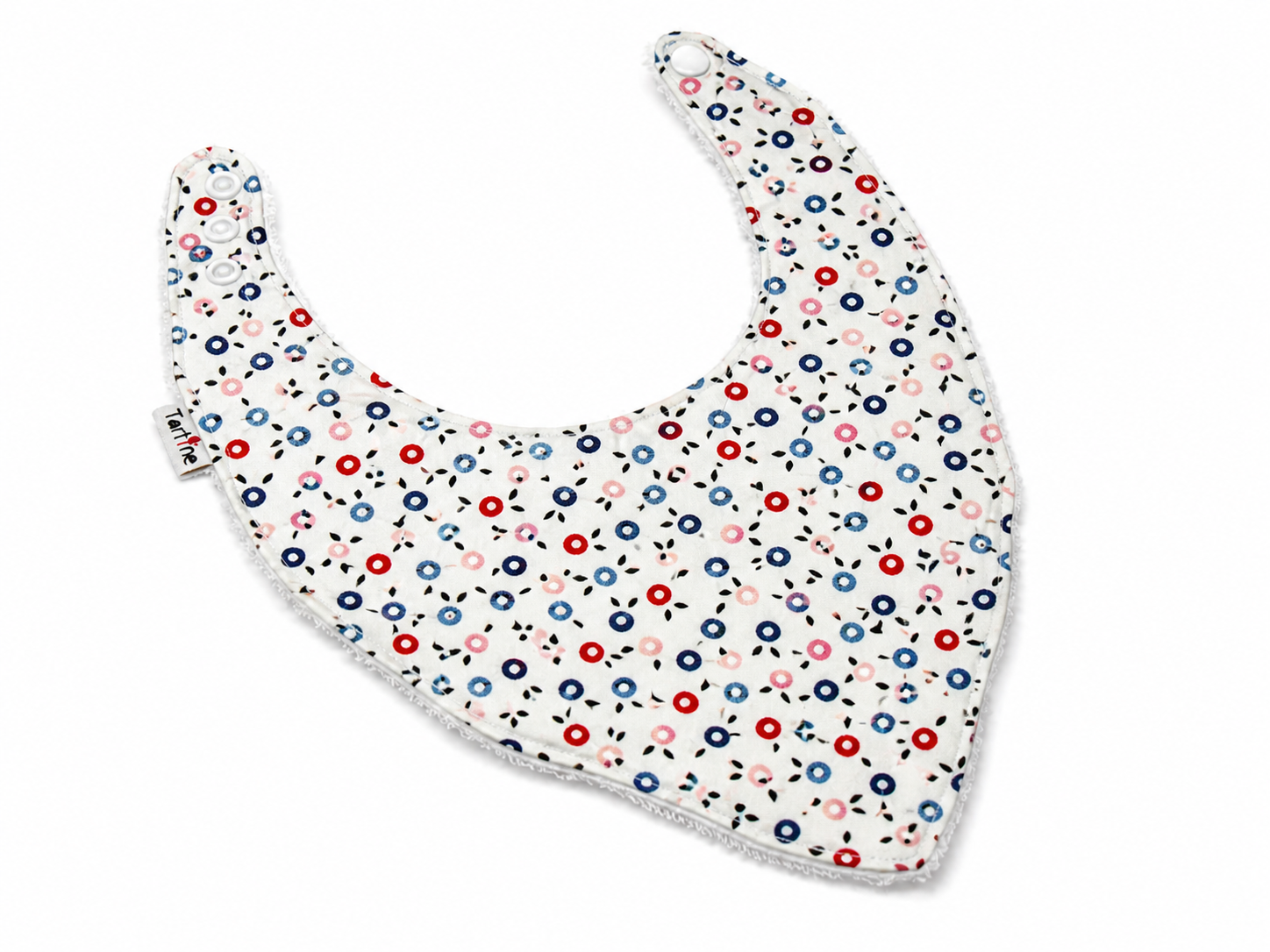 Bavoir Floral en coton et ratine de bambou Boutique Tartine
