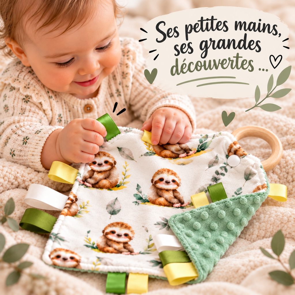 Doudou étiquettes Paresseux