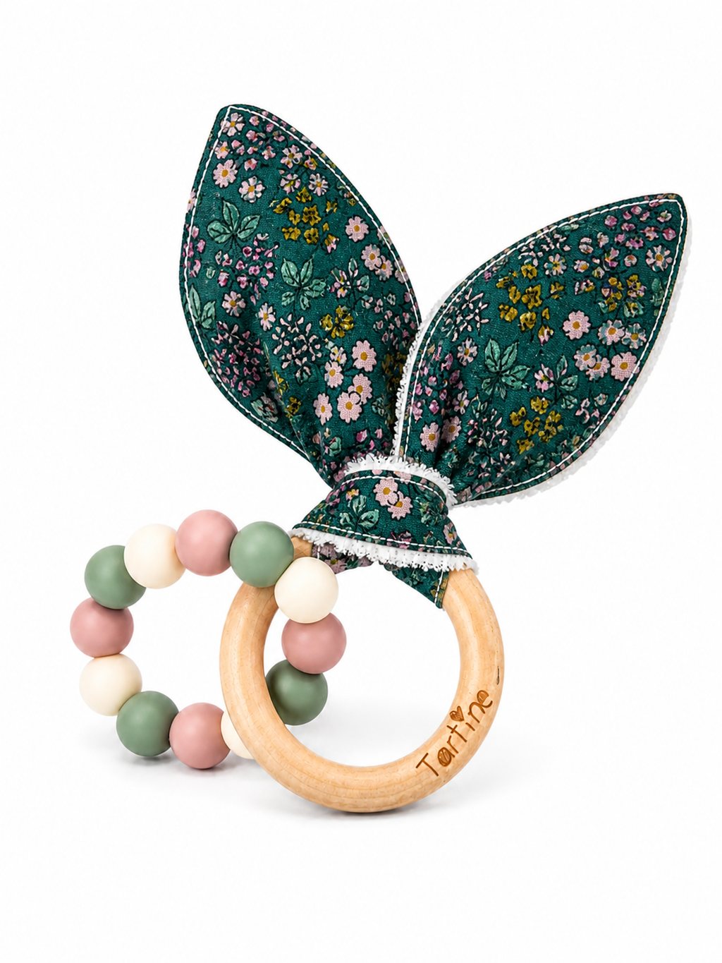 Jouet dentition - Oreille de lapin Floral Boutique Tartine