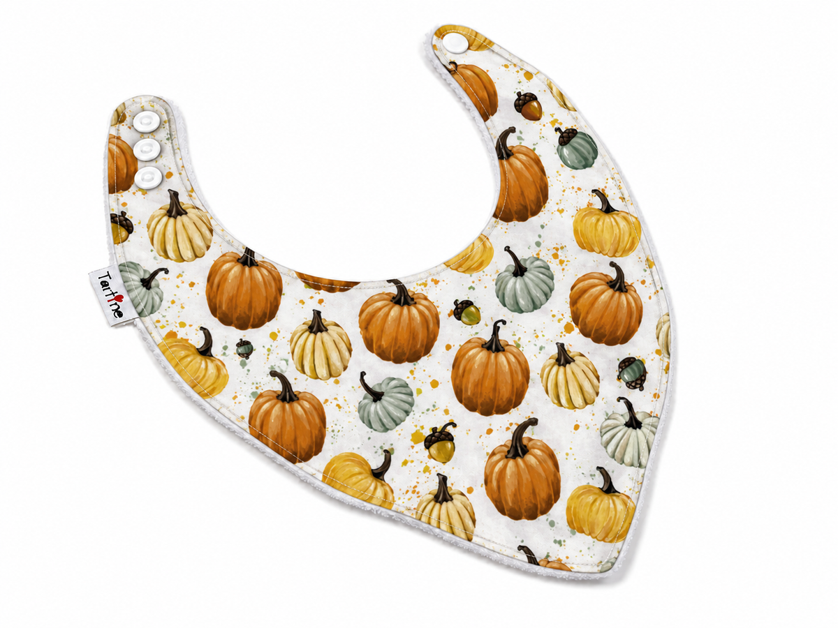 Bavoir Halloween en coton et ratine de bambou