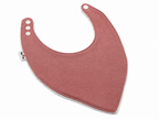 Bavoir Uni en coton et ratine de bambou Boutique Tartine Personnalisé / Rose Sorbet framboise