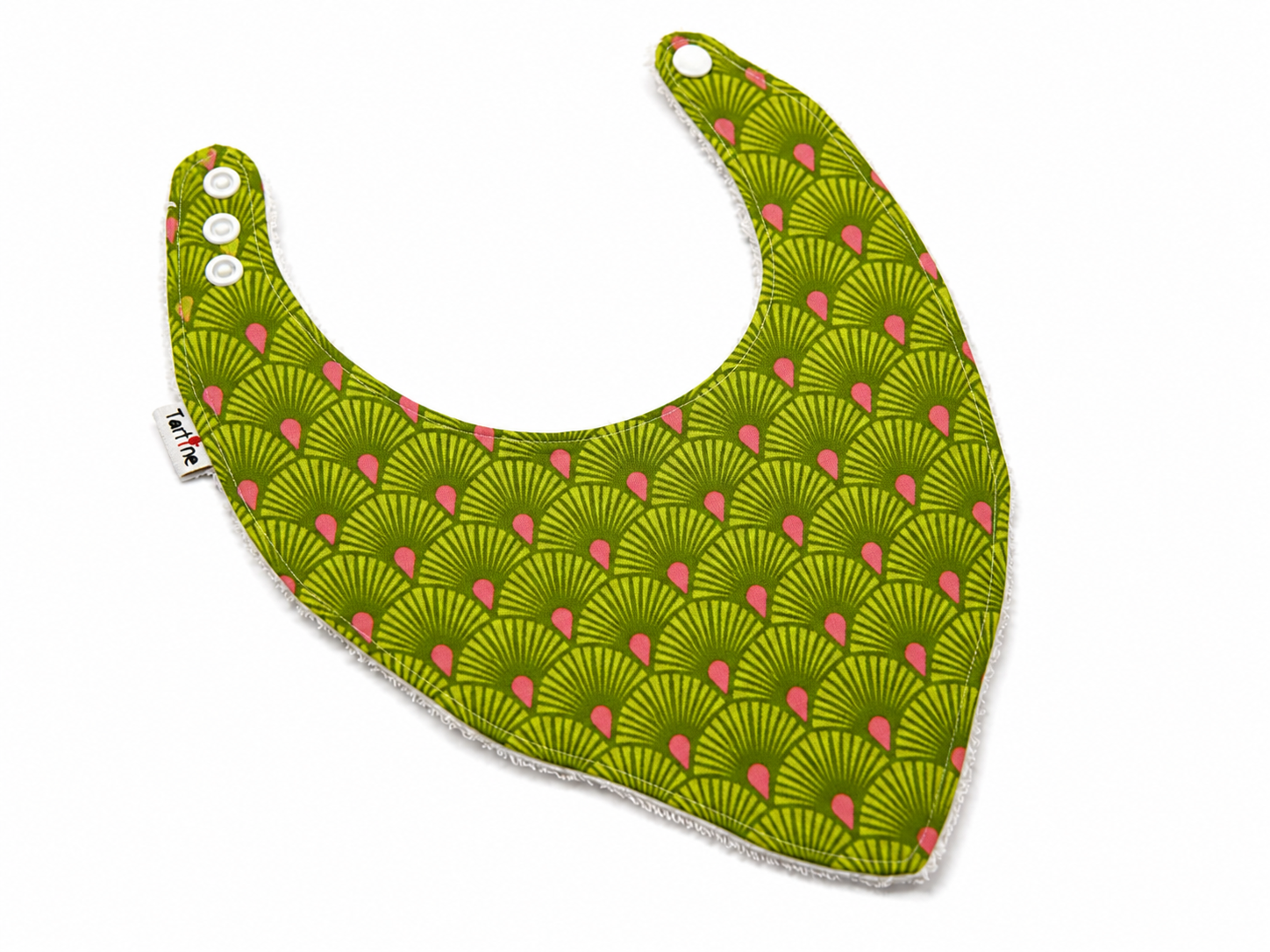 Bavoir Floral en coton et ratine de bambou Boutique Tartine