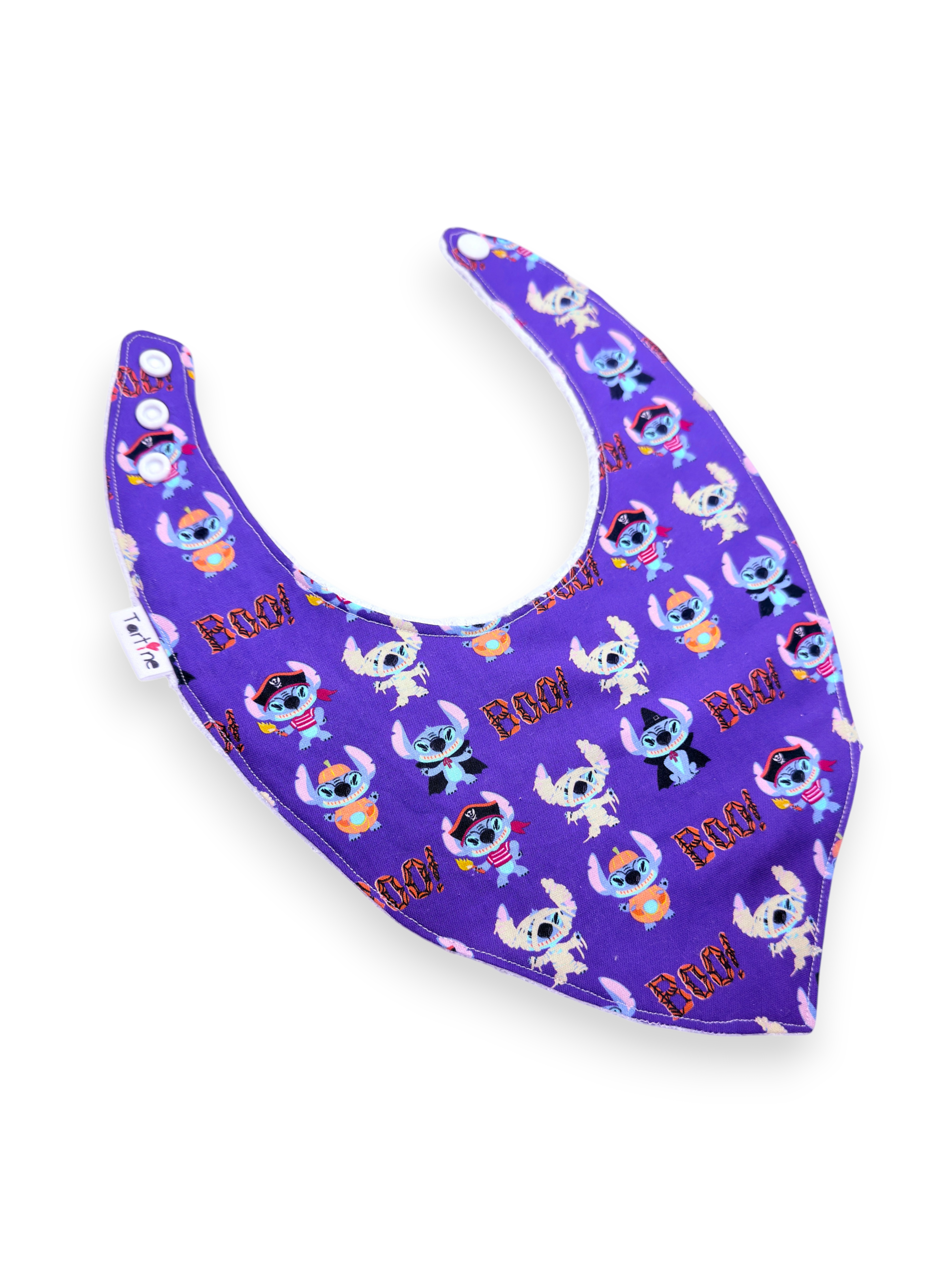 Bavoir Halloween en coton et ratine de bambou