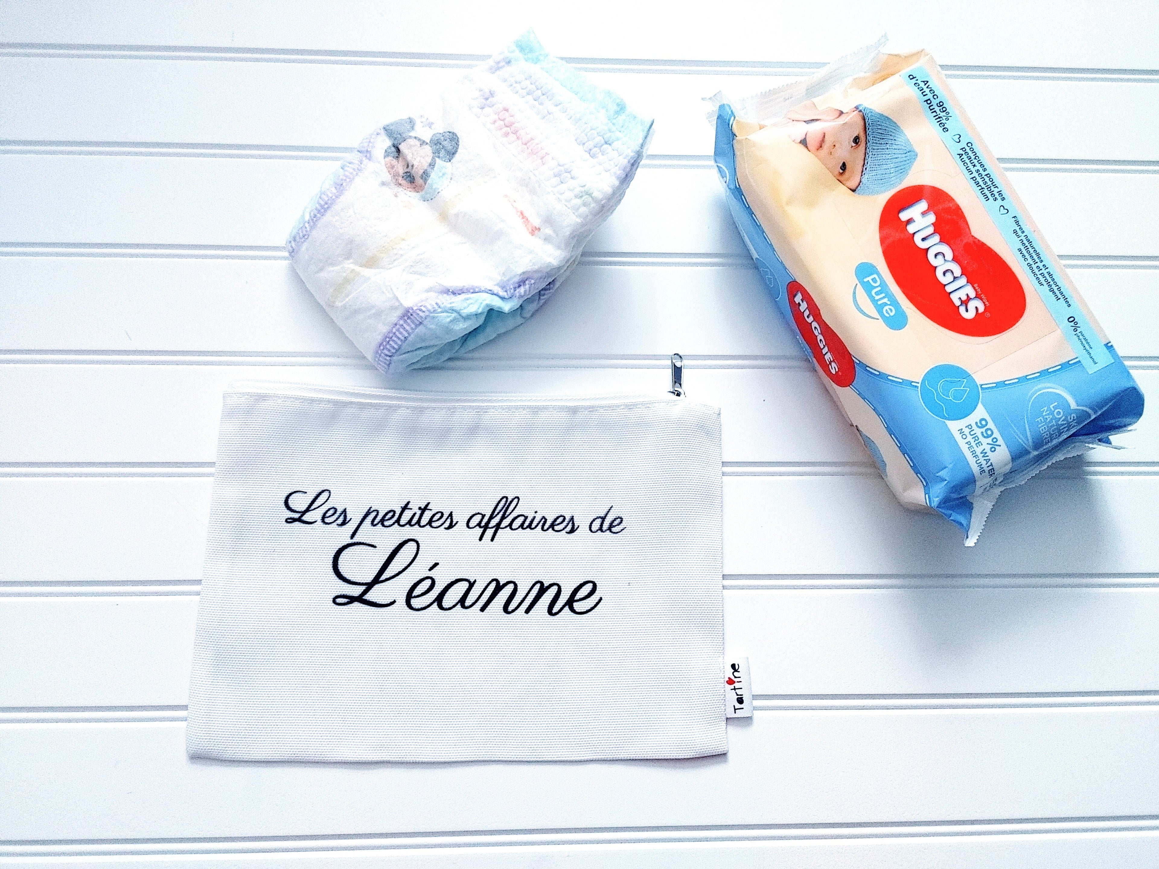 Pochette / Trousse Personnalisée - " Les petites affaires de..." Boutique Tartine