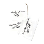 Pochette / Trousse Personnalisée - " Les petites affaires de..." Boutique Tartine