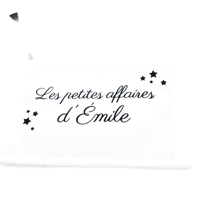 Pochette / Trousse Personnalisée - " Les petites affaires de..." Boutique Tartine